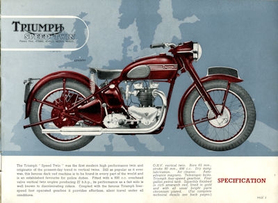 Triumph Programm 1951