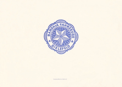 Baronia Kleinkraftrad Rex Prospekt 1950