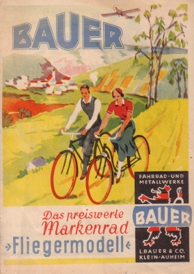 Bauer Markenrad Fliegermodell brochure 1930s