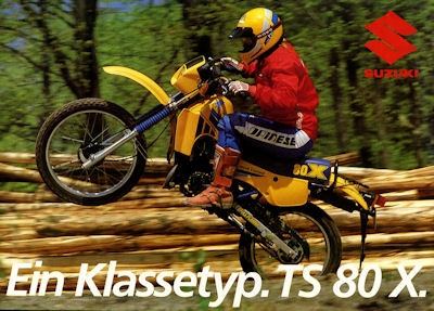 Suzuki TS 80 X brochure 1984