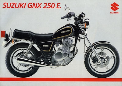 Suzuki GNX 250 E brochure 1984