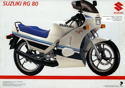 Suzuki TS 80 X + RG 80 Prospekt 1985