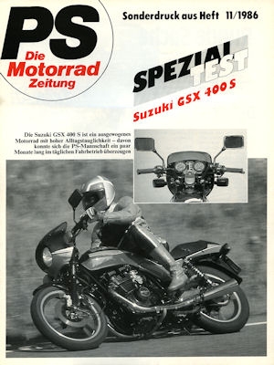 Suzuki test GSX 400 S 1986