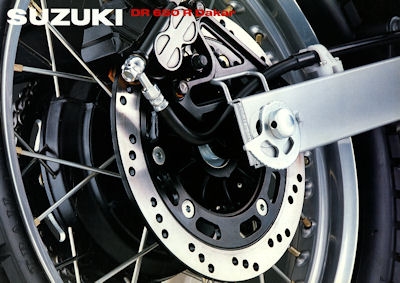 Suzuki DR 650 R Dakar brochure 1991