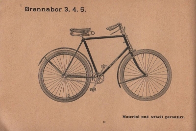 Brennabor Fahrrad Programm 1896 Teil 1