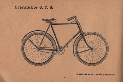 Brennabor bicycle program 1896 part 1