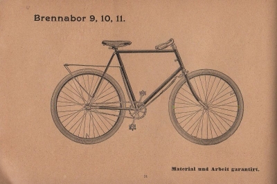 Brennabor bicycle program 1896 part 1