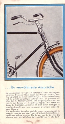 Brennabor Fahrräder Prospekt ca.1930