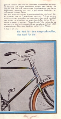 Brennabor Fahrräder Prospekt ca.1930