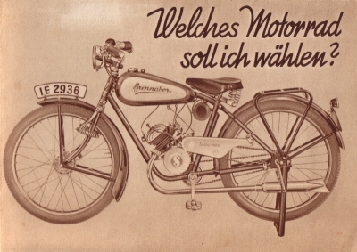 Brennabor Leichtmotorrad Prospekt 5/1936