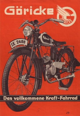Göricke GKH 100/36 Prospekt 1936