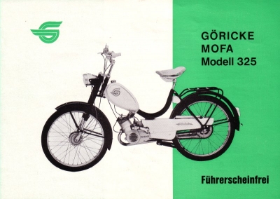 Göricke Mofa 325 Prospekt 1960er Jahre