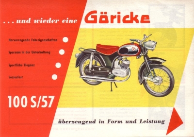 Göricke 100 S/57 Prospekt 1957