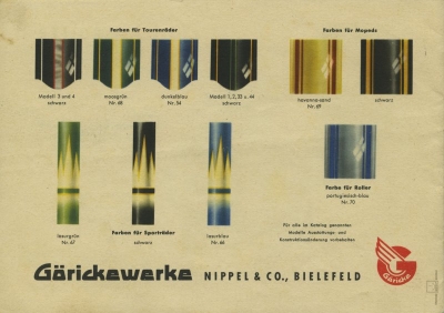 Göricke Fahrrad und Moped Programm 1960er Jahre