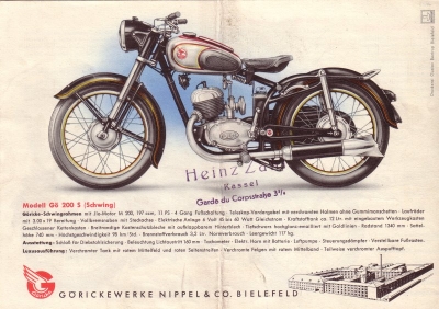 Göricke Programm ca. 1952