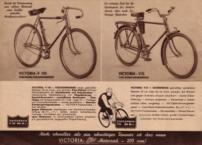 Victoria Fahrrad Programm 1937