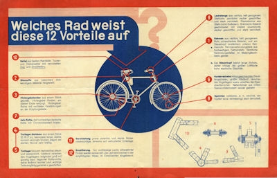 Miele Fahrrad Prospekt 1.1929