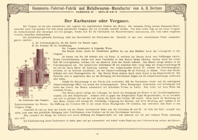 Hammonia Motorcycle and bicycle program 1905