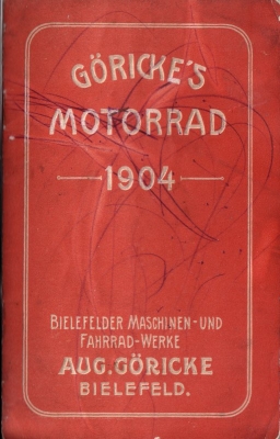 Göricke Motorrad Bedienungsanleitung 1904