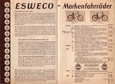 Esweco program 1938