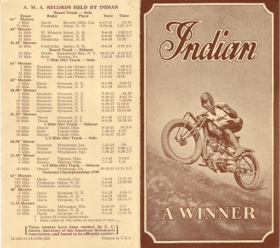 Indian brochure 1929