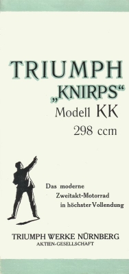 Triumph Knirps model KK 3 HP brochure 1925