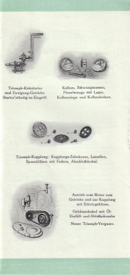 Triumph Knirps model KK 3 HP brochure 1925