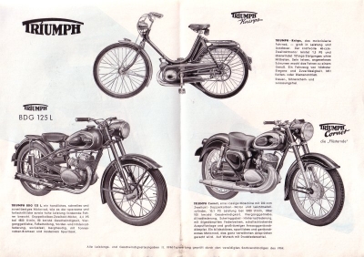 Triumph Programm 1954