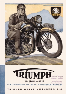 Triumph TM 500 und STM Prospekt 1934