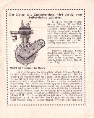 Gruhn Motoren Prospekt 1922