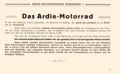 Ardie Minimax brochure 1921