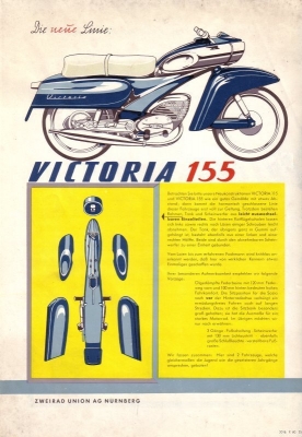 Victoria 115 und 155 Prospekt 9.1960