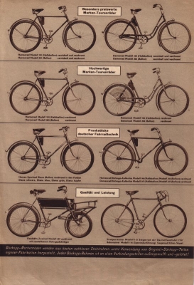 Dürkopp Motorfahrrad Prospekt 1938