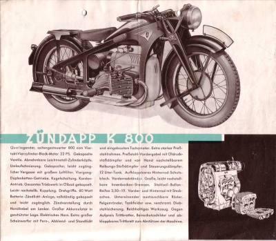 Zündapp Programm 1936
