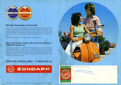 Zündapp Motorroller Programm 1976