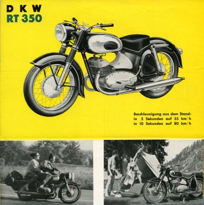 DKW RT 350 brochure ca. 1956