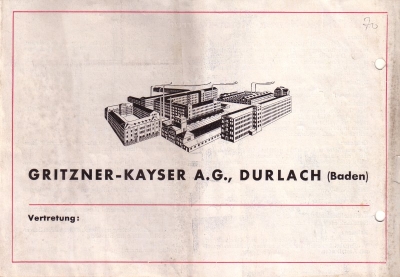 Gritzner Motor-Fahrrad Prospekt 1936