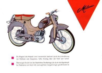 Gritzner Moped Milano brochure 1959