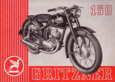 Gritzner 150ccm brochure 1952