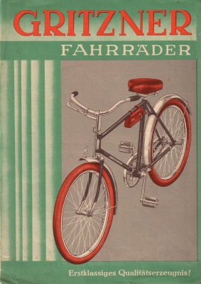 Gritzner Fahrrad Prospekt 1933