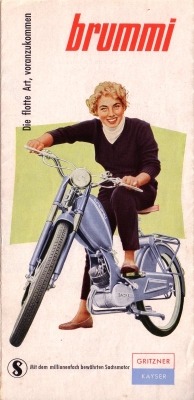 Gritzner Brummi Moped Prospekt 1955