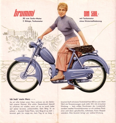 Gritzner Brummi Moped Prospekt 1955