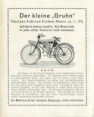 Gruhn Programm ca. 1922