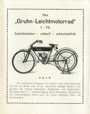Gruhn Programm ca. 1922