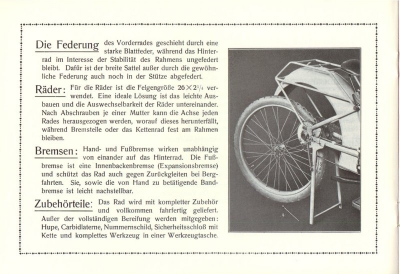 D-Rad Derad M 23 Prospekt 1922