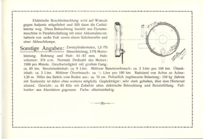 D-Rad Derad M 23 Prospekt 1922