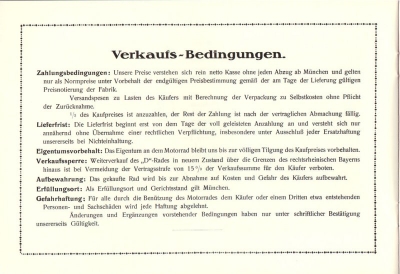 D-Rad Derad M 23 Prospekt 1922