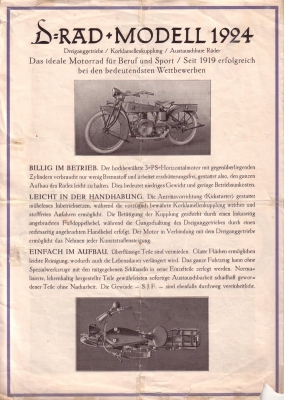 D-Rad Derad M 24 brochure 1924