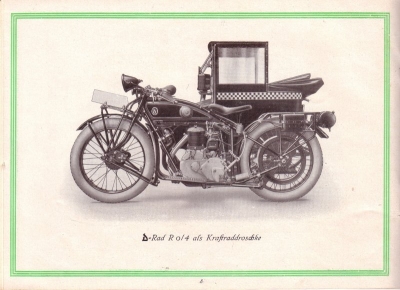 D-Rad R 0/4 Prospekt ca.1925