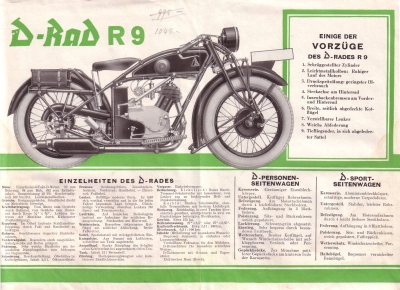 D-Rad R 9 brochure ca.1929